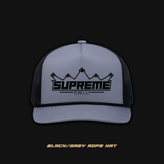 Grey/Black Rope Hat