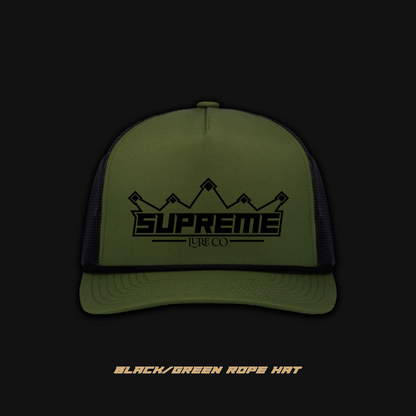 Green/Black Rope Hat