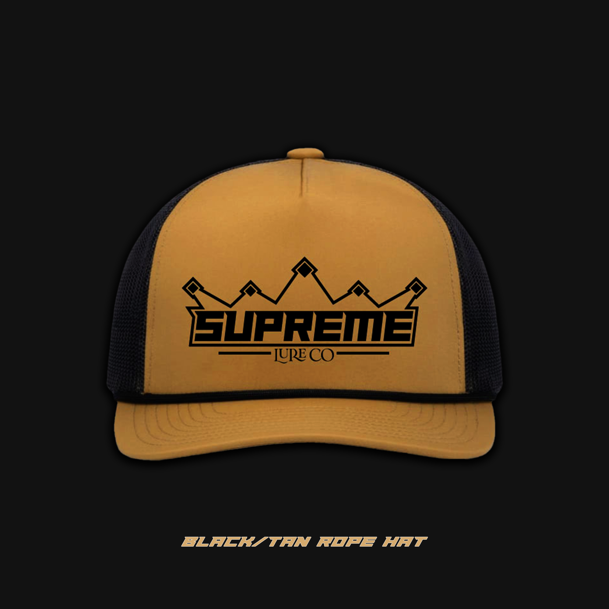 Gold/Black Rope Hat – Supreme Lure Co