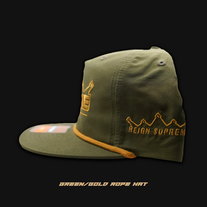 Green/Gold Rope Hat